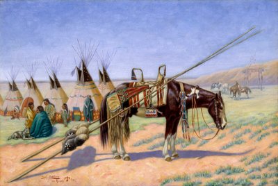 Indiens en camp au Ranch 101, 1922 - Emil W. Lenders