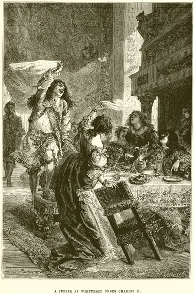 Un souper à Whitehall sous Charles II - Emile Antoine Bayard