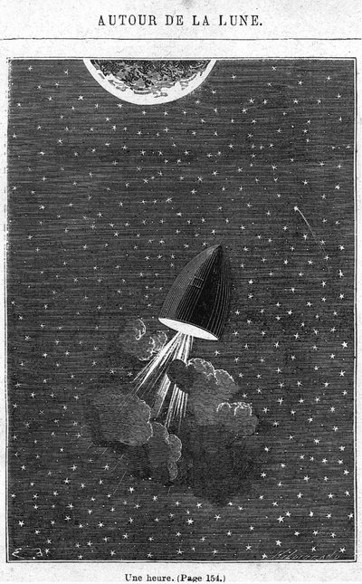 Départ pour la Lune, illustration de 
