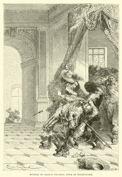 Assassinat de George Villiers, duc de Buckingham - Emile Antoine Bayard