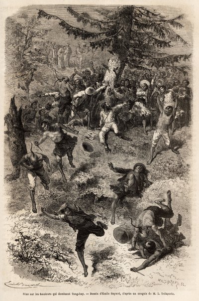 Rixe sur les hauteurs dominant Tong-hay (ou Tong hay), un des membres de l