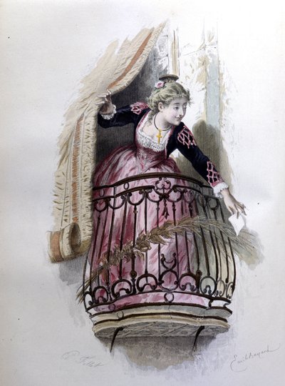 Rosine, personnage du Barbier de Séville de Beaumarchais - Emile Antoine Bayard
