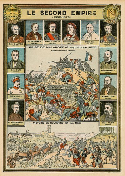 Second Empire 1852 à 1870 - prise de Malakoff 8 septembre 1855 - victoire de Solférino 24 juin 1859 - Emile Antoine Bayard