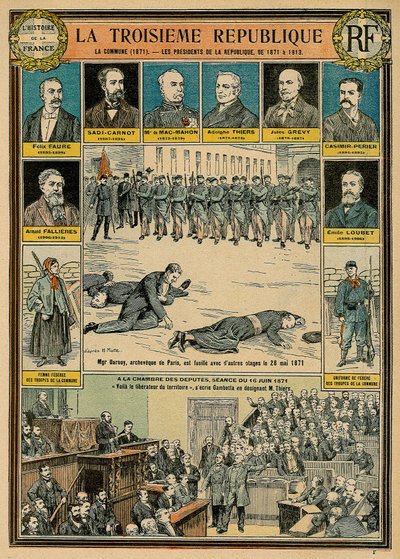 La Troisième République et ses présidents de 1871 à 1913 - la Commune de 1871 - Monseigneur Darbois, archevêque de Paris, a été exécuté, fusillé avec d
