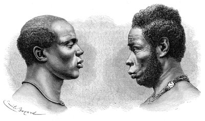 Deux hommes de Guinée française, vers 1850-1890 - Emile Antoine Bayard