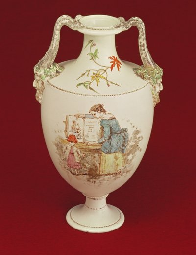 Vase Wedgwood, fin du XIXe siècle - Emile Aubert Lessore