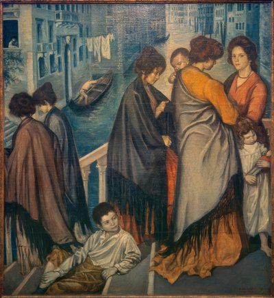 Sur un pont à Venise - Emile Bernard