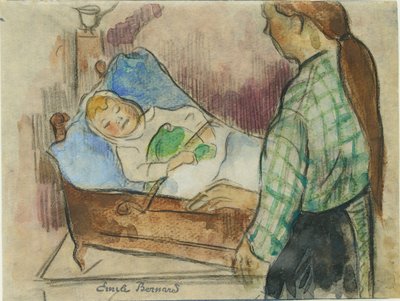 Heure du coucher - Emile Bernard
