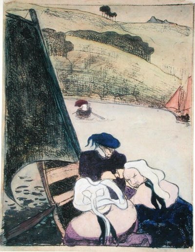Bretons dans un bateau, de la série 