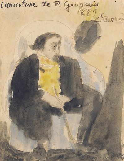 Caricature de Paul Gauguin, 1889 - Emile Bernard