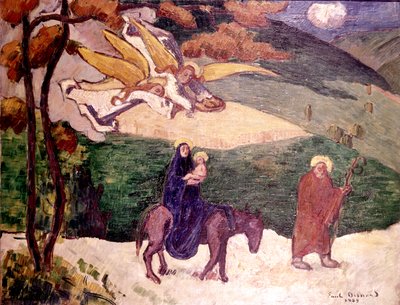 Fuite en Égypte - Emile Bernard
