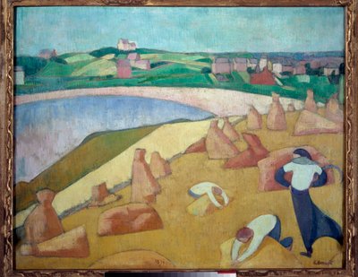 Récolte au bord de la mer, Saint Briac sur mer en 1891 - Emile Bernard