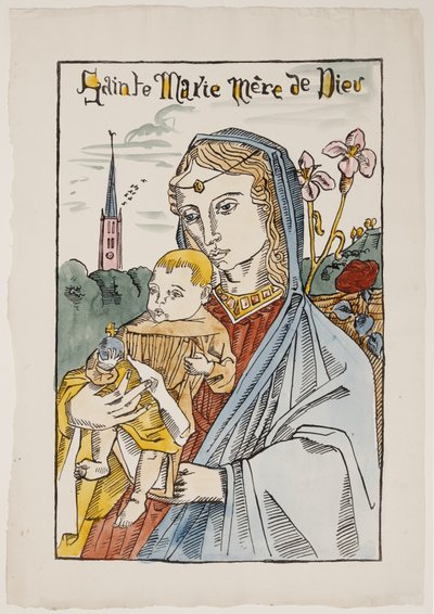 Sainte Marie Mère de Dieu avec un lys - Emile Bernard