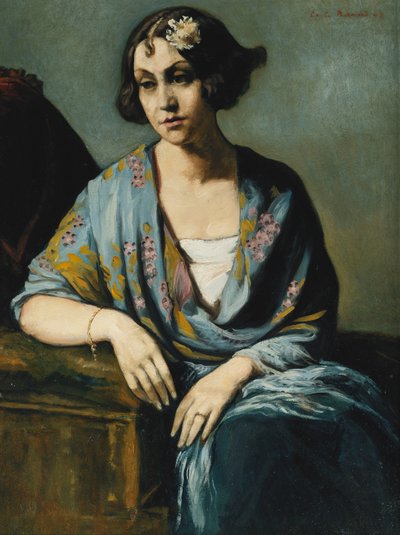 Portrait de Jeune Fille Accoudée, 1928 - Emile Bernard