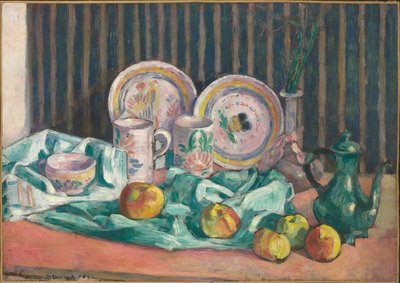 Nature morte avec pommes et plats de fruits, c.1906 - Emile Bernard
