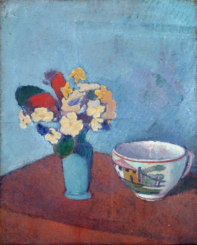 Vase avec fleurs et tasse - Emile Bernard