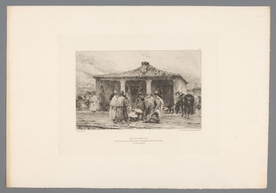 Groupe de soldats dans un camp - Emile Boilvin