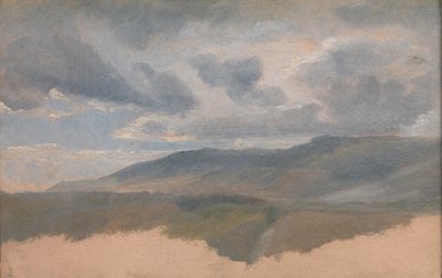 Étude de paysage avec nuages - Emile Charles Joseph Loubon