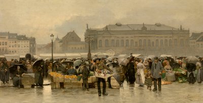 La place du marché devant le théâtre d