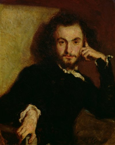 Portrait de Charles Baudelaire (1821-67) 1844 - Emile Deroy