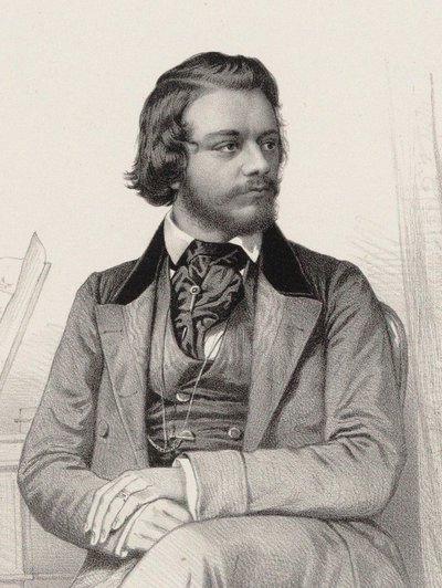 Portrait du pianiste et compositeur Theodor Leschetizky 1830-1915, vers 1860 - Emile Desmaisons