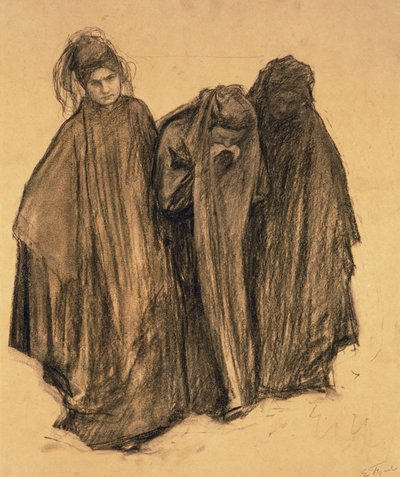 Étude pour La Douleur, 1899 - Emile Friant