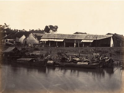 Vue de la Ville Chinoise Cholen Feuille No. 2, Saïgon, Cochinchine - Emile Gsell