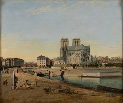 Abside de Notre-Dame, vue du Quai de la Tournelle - Emile Harrouart