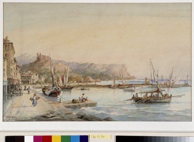 Vue du port de Cassis Aquarelle par Émile Henry (1822-1920) Fondation regards de Provence, Marseille - Emile Henry