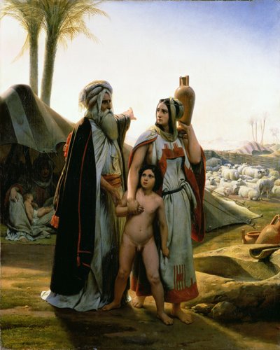Abraham renvoyant Agar, 1837 - Emile Jean Horace Vernet