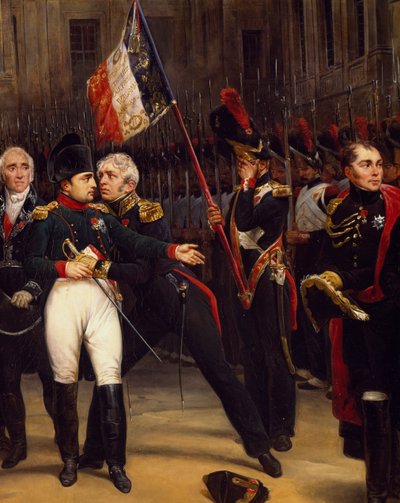 Adieux de Napoléon à la Garde impériale, 20 avril - Emile Jean Horace Vernet
