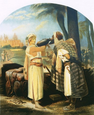 Rébecca donne à boire au serviteur - Emile Jean Horace Vernet