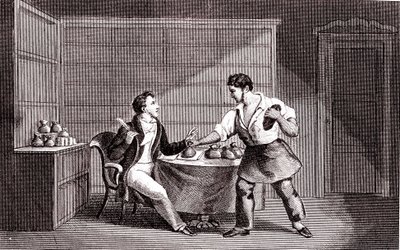 Le savetier et le financier, Fable de La Fontaine - Emile Joseph Alexandre Gouget