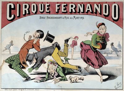 Cirque Fernando - Affiche par Lévy, fin du 19e siècle - Emile Levy