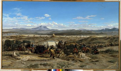 Campement à midi - Emile Loubon