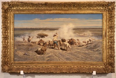 Le retour du troupeau par Émile Loubon (1809 - 1863) - Emile Loubon