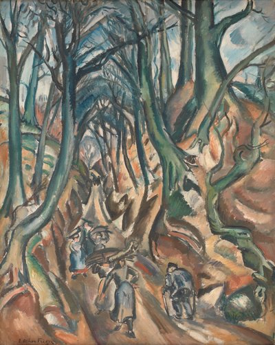 Le chemin creux en hiver - Emile Othon Friesz