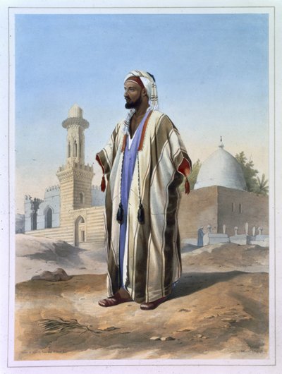 Fellah habillé en Haba, illustration de 