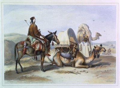 Kafila avec un chameau portant un Hodesh, illustration de 