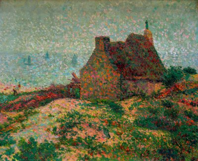 Maison bretonne dominant la mer - Emile Schuffenecker