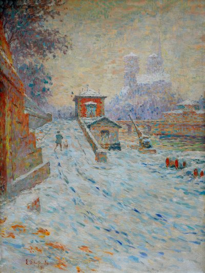 Notre-Dame de Paris (Notre-Dame sous la neige) - Emile Schuffenecker