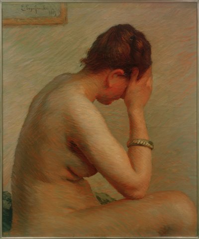 Nu appuyé - Emile Schuffenecker