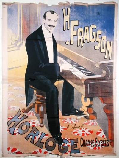 Affiche publicitaire pour Harry Fragson (1869-1913) en concert à l