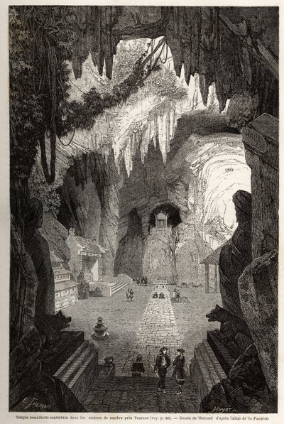 Temple bouddhiste souterrain en marbre près de Tourane - Emile Theodore Therond