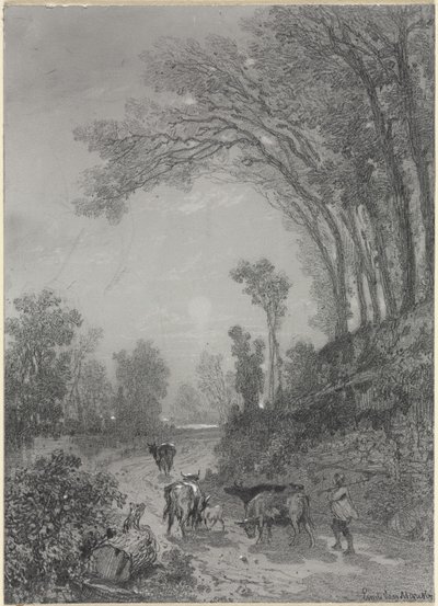 Paysage avec vaches - Émile van Marcke