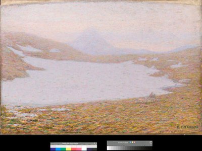 Printemps en haute montagne (détail) - Emilio Longoni