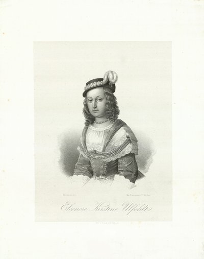 Leonora Christina, comtesse Ulfeldt 1621-1698, 1847 - Emilius Ditlev Baerentzen