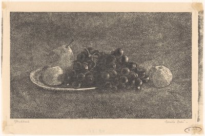 Bol de raisins et autres fruits - Emilius Wilhelmus Dehé (signed by artist)