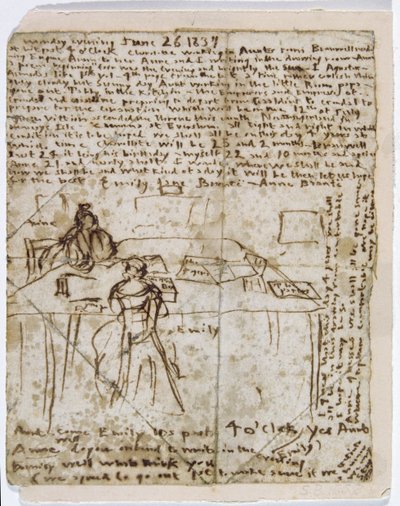 Papier de journal intime, 1837 - Emily Bronte