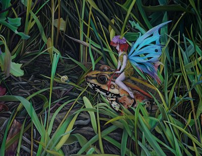 Un compagnon de route, 2022 (huile sur toile) - Emma Pewsey